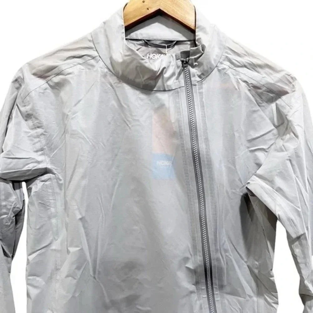 HOKA ONE ONE Performance Shield Jacket XS‎ Gray Running Lightweight NWT